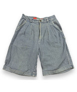 Vtg 90s Pepe Jeans Shorts Mom High Rise Hickory Striped Denim Juniors Sz... - £13.55 GBP