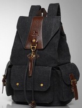 Women Canvas Backpack School Shoulder Bag Men Retro bookBags Backpafor Women Ruc - £57.61 GBP