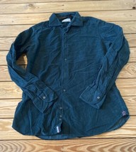 Tintoria Mattei 954 Men’s Button up Corduroy shirt Size 15.5 Green SF7 - £27.59 GBP