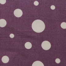 Duralee Dotson Grape Purple White Polka Dot Cotton Multiuse Fabric By Yard 54"W - $14.49