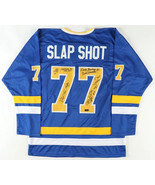 &quot;Slap Shot&quot; Jersey Signed By (5) with Jeff Carlson, Dave Hanson, Authent... - £143.93 GBP