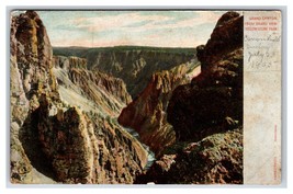 Grand Canyon From Grandview Yellowstone Park Wy Unp Haynes Udb Cartolina W18 - £6.88 GBP