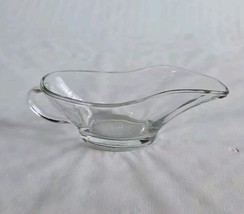 Vintage Anchor Hocking Clear Glass Gravy Boat with Handle 10 oz. Made in USA - £6.62 GBP
