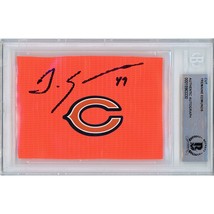 Tremaine Edmunds Signed Chicago Bears Autograph Football Pylon Beckett Auto - £76.73 GBP