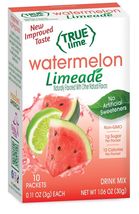 True Lime / Lemon WATERMELON LIMEAID Stevia Sweetened, On-The-Go, 10 Pac... - $11.08