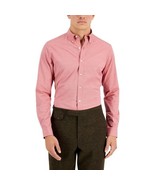 MSRP $60 Club Room Mens Slim Fit Collar Dress Shirt Red Size Large (16-1... - $791.66 MXN