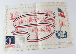 Vtg 1965 Boy Scout Week 55th Anniversary Heritage Dinner Placemat Banquet - $11.57