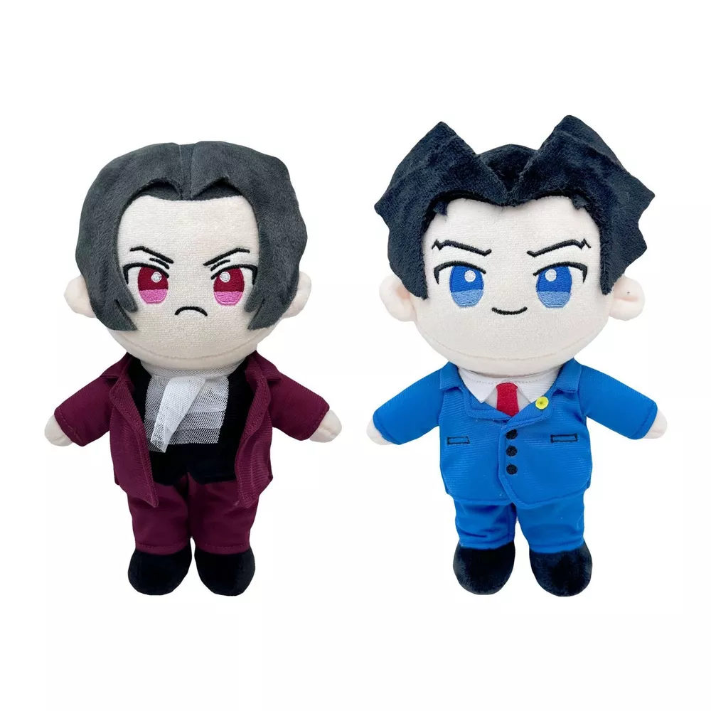 Ace Attorney Anime Figure PlushDoll Edgeworth Phoenix Wright Cartoon Gift 24CM - £22.58 GBP