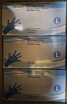Case 3000 Large MED-GLOVE Medical Examination Gloves Powder Free - £12.63 GBP