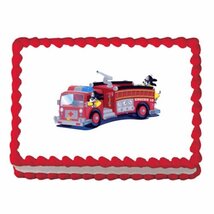 Firetruck ~ Edible Cake / Cupcake Topper - $7.99