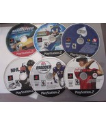 6 ASST PLAYSTATION 2 VIDEO GAMES POKER SONIC NEED FOR SPEED GOLF NFL NHL... - $20.29 CAD