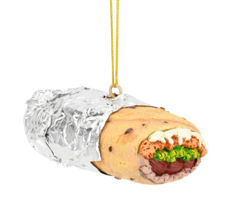 NO PACKAGING - Tree Buddees Wrapped Burrito Delicious Resin Food Ornament - $10.00