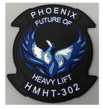 Marine Corps HMHT-302 Phoenix Future Of Heavy Lift Hook &amp; Loop Pvc Patch - £31.16 GBP