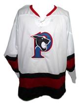 Any Name Number Penticton Panthers Retro Hockey Jersey New White Any Size image 4