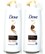 (2 Ct) Dove Anti Frizz Oil Therapy Shampoo Frizzy Dry Hair Nourishing 40... - £27.96 GBP