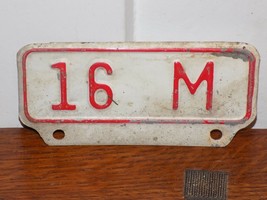 Vintage 16 Mile Metal Embossed Tractor Farm License Plate Topper Sign - $439.27 MXN