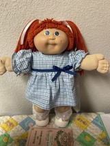 Vintage Cabbage Patch Kid Girl Red Hair Blue Eyes Head Mold #3 1985 - £154.06 GBP