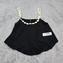 Love Culture Shirt Womens Small Black Lightweight Casual Sleeveless Loose Tank - £14.05 GBP