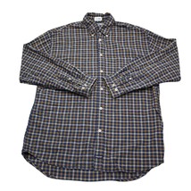 Structure Shirt Mens Medium Blue Plaid Workwear Outdoor Button Up Casual - £20.15 GBP