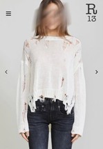 R13 Shredded Side Slit Sweater. Size Medium - $145.13