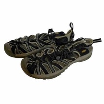 Keen Whisper Sandals Womens Size 9 Black/Gray Waterproof Hiking Water Shoes - £21.67 GBP