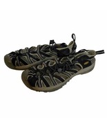 Keen Whisper Sandals Womens Size 9 Black/Gray Waterproof Hiking Water Shoes - £21.17 GBP