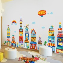 Kids Room Decor Cartoon Cute Wall Stickers House Nursery Playroom Decoration Sti - £56.55 GBP