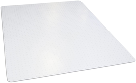 Office Chair Mat For Low Pile Carpet Clear Rectangle 46&quot;x 60&quot; NEW - £79.97 GBP