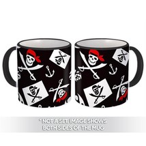 Pirate Flag : Gift Mug Child Jolly Roger Skulls Anchor Sea Pattern Kids Party De - £12.50 GBP