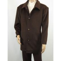 Men's Pea Top Coat Veronesi Wool Cashmere ARNO Brown 46 Regular image 5