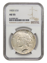 1925-S $1 NGC AU55 - £72.11 GBP