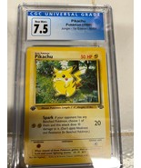 Pikachu 60/64 - Jungle - WoTC Pokémon Card 1st Edition *CGC GRADE 7.5* - £54.86 GBP