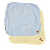 Two Winnie The Pooh Baby Blankets Waffle Weave Embroidered One Pooh, One Tigger - £18.49 GBP