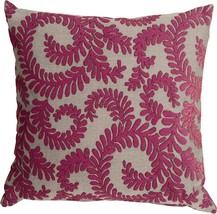 Brackendale Ferns Pink Throw Pillow, with Polyfill Insert - £48.32 GBP