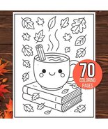70 Fall  Coloring Pages Bundle: for Kids, Toddlers, Preschoolers, Kinder... - $1.50
