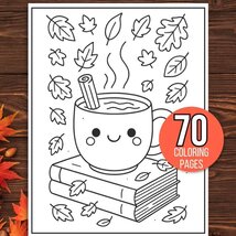 70 Fall  Coloring Pages Bundle: for Kids, Toddlers, Preschoolers, Kinder... - $27.37 MXN