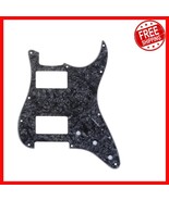 11 Hole Black Pearl Strat Pickguard - Easy Install for Fender Guitar - $340.48 MXN