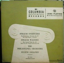 Eugene Ormandy-Strauss Overtures &amp; Waltzes-10&quot; LP-1948-VG+/VG+ *Columbia ML 2041 - £11.90 GBP