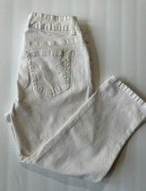 Bandolino Jeans Tatyana White Low rise Cropped Denim Pants Women&#39;s 6 - £7.84 GBP