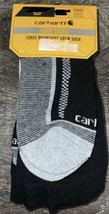 Carhartt Force ~ Mens 3-Pair Midweight Crew Socks Polyester Blend Black ... - $24.66