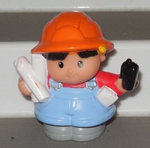 Fisher Price Current Little People construction worker with phone FPLP - £3.81 GBP