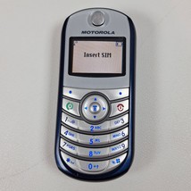 Motorola C139 Silver/Blue Cell Phone (Net10) - £15.72 GBP