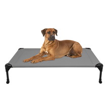 Cooling Elevated Dog Bed, Portable Raised Pet Cot with Washable Mesh, Large - $41.99
