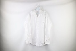 Vintage 40s Arrow Whip Club Mens 16 35 Sanforized Cotton Button Shirt White USA - £69.88 GBP