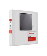 Staples Standard 1.5&quot; 3-Ring View Binders White 12/Carton (26438CT) - £66.83 GBP