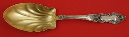 Meadow Rose by Wallace Sterling Silver Pudding Spoon GW 9 1/4&quot; - £204.06 GBP