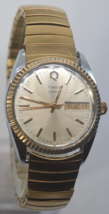 Vintage Gents Timex Q Quartz Presidential Datejust Watch New battery serviced - £118.66 GBP