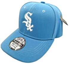 Powder Blue Chicago White Sox hook &amp; loop adjustable hat by Top Pro Spor... - $16.61