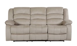 Global United Transitional Microfiber Upholstered Sofa - Modern Fabric Couch - $1,725.99