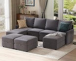 Convertible Sectional Sofa For Living Room, Free Combination L/U Shaped ... - £1,390.28 GBP